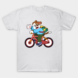 Dog with Bicycle T-Shirt